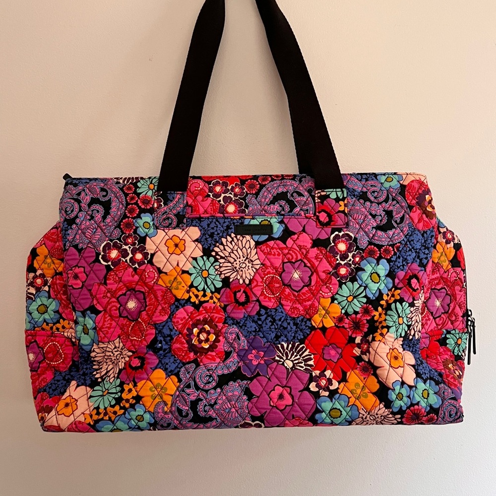Vera Bradley Triple Compartment Travel Bag in Fiesta Floral Print - Picture 6 of 6